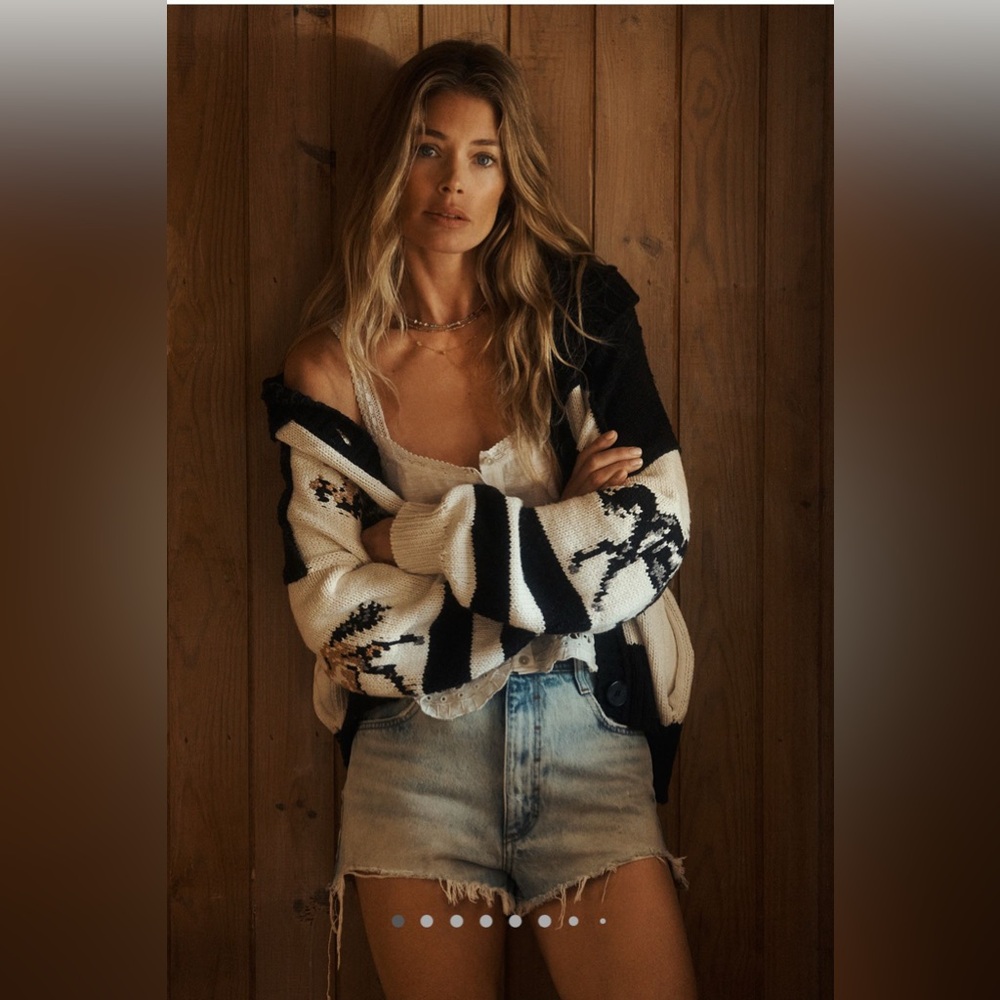NWT Anthropologie Pilcro Horse Graphic Cardigan Sweater 🐎